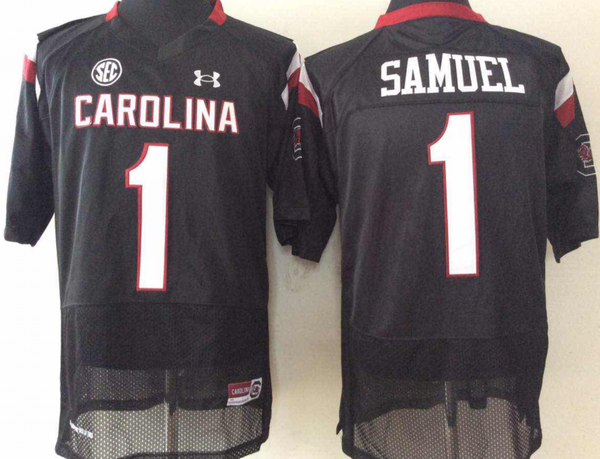 Men's South Carolina Gamecock Deebo Samuel #1 Black Player Game Jersey