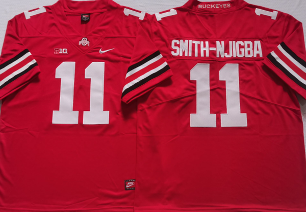 Men's Ohio State Buckeyes Jaxon Smith-Njigba #11 Scarlet Player Game Jersey