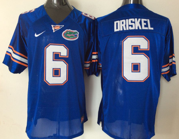 Men's Florida Gators Jeff Driskel #6 Royal Player Game Jersey