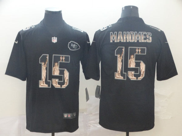 Men's Kansas City Chiefs Patrick Mahomes Black Player Game Jersey