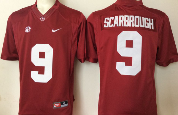 Men's Alabama Crimson Tide Bo Scarbrough #9 Crimson Player Game Jersey