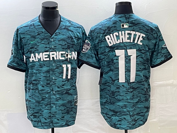 Men's American League Bo Bichette #11 Teal 2023 MLB All-Star Game Limited Jersey