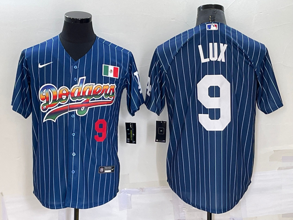 Men's Los Angeles Dodgers Gavin Lux #9 Blue Authentic Game Jersey