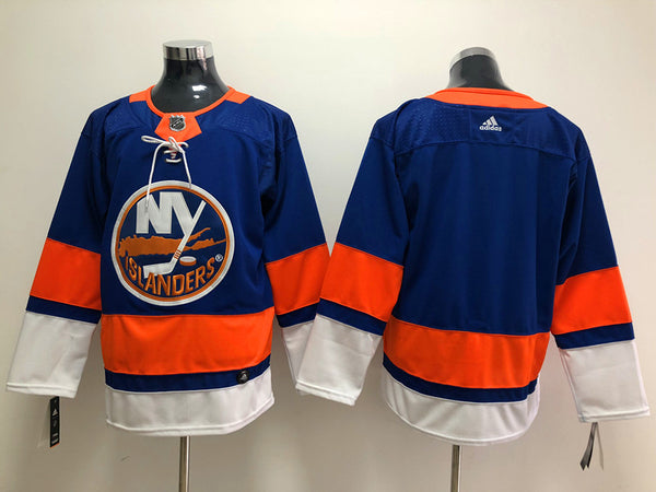 Men's New York Islanders Blue Breakaway Home Blank Jersey