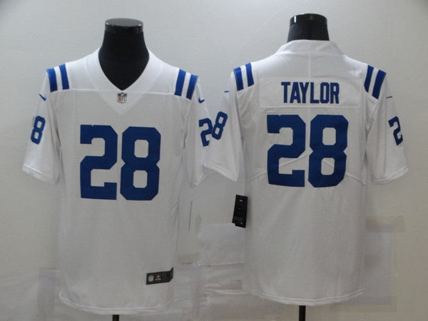 Men's Indianapolis Colts Jonathan Taylor #28 White Game Jersey