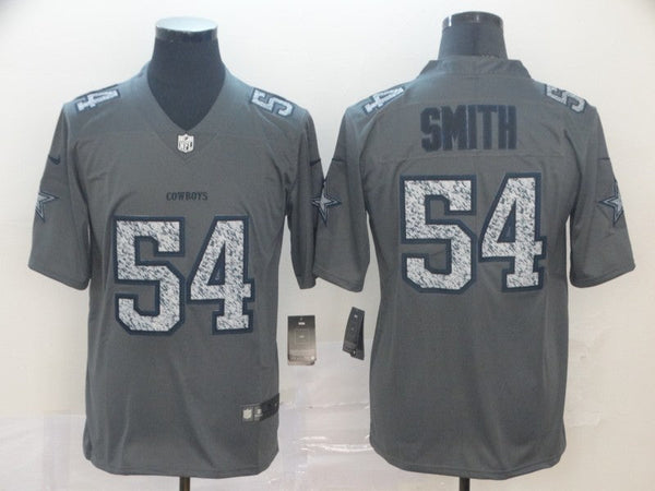 Men's Dallas Cowboys Jaylon Smith #54 Gray Game Player Jersey