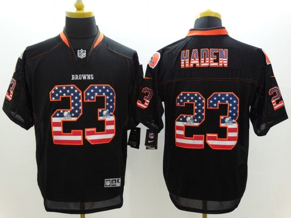 Men's Cleveland Browns Joe Haden #23 Black Game Jersey