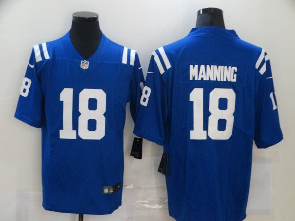 Men's Indianapolis Colts Peyton Manning #18 Blue Game Jersey