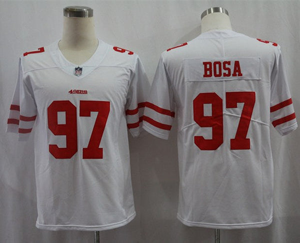 Men's San Francisco 49ers #97 Nick Bosa Player Jersey White