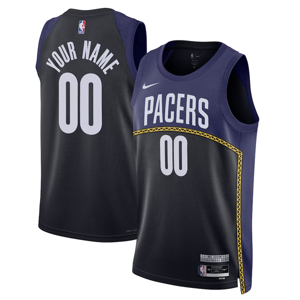 Men's Indiana Pacers Navy 2022/23 Swingman Custom Jersey - City Edition