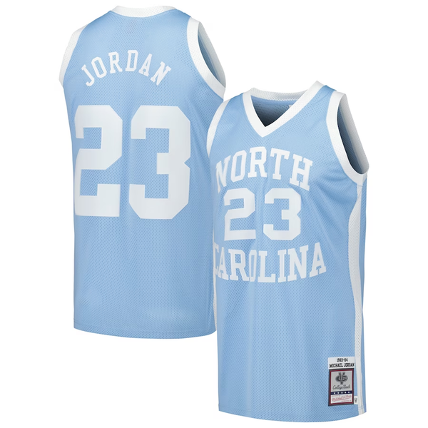 Men's North Carolina Tar Heels Michael Jordan #23 Blue Player Game Jersey