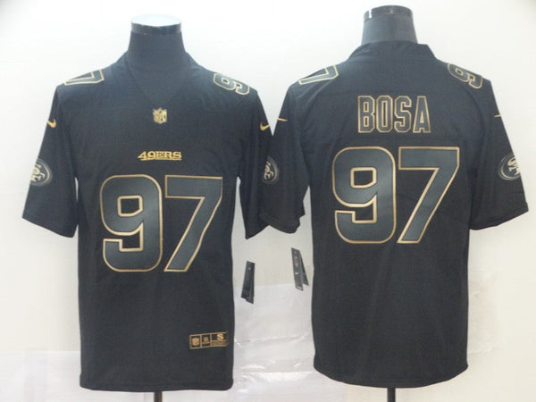 Men's San Francisco 49ers #97 Nick Bosa Black Player Game Jersey