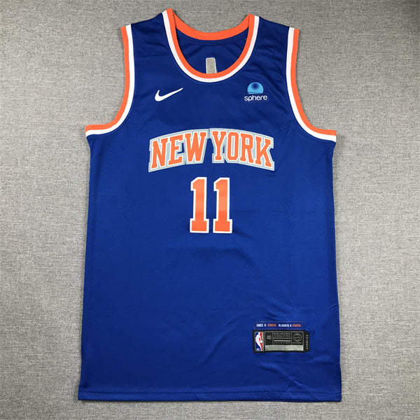 Men's New York Knicks Jalen Brunson #11 Blue Swingman Jersey - Icon Edition