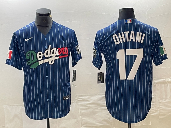 Men's Los Angeles Dodgers Shohei Ohtani #17 Royal Authentic Team Jersey