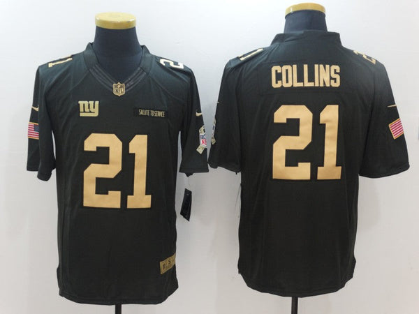 Men's New York Giants Landon Collins #21 Black Game Jersey