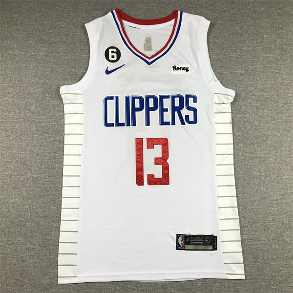 Men's LA Clippers Paul George #13 White 2022/23 Swingman Jersey