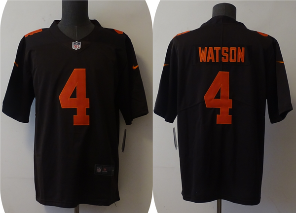 Men's Cleveland Browns Deshaun Watson #4 Brown Alternate Legend Jersey