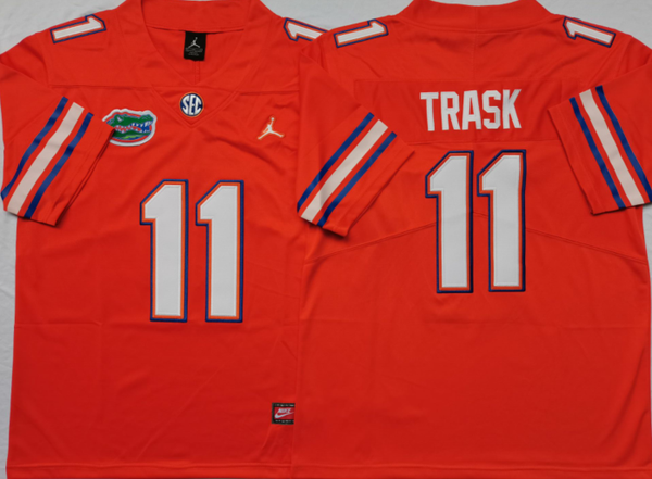 Men's Florida Gators Kyle Trask #11 Orange Player Game Jersey