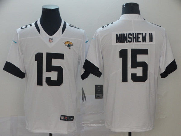 Men's Jacksonville Jaguars Gardner Minshew II #15 White Game Player Jersey