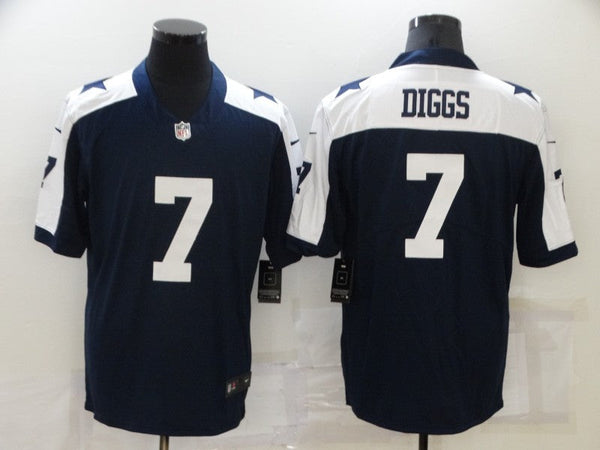 Men's Dallas Cowboys Trevon Diggs #7 Navy Game Jersey