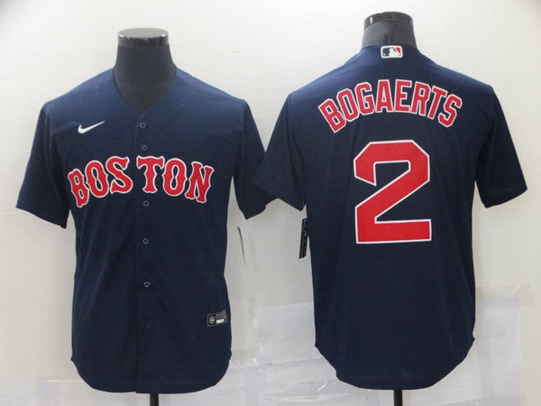 Men's Boston Red Sox Xander Bogaerts #2 Navy Replica Baseball Jersey