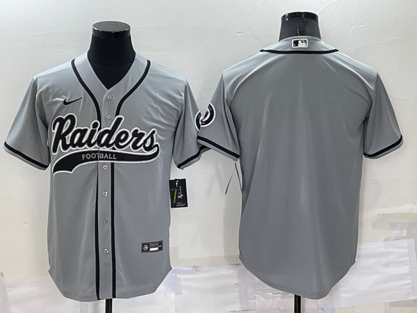 Men's Las Vegas Raiders Gray Blank Jersey