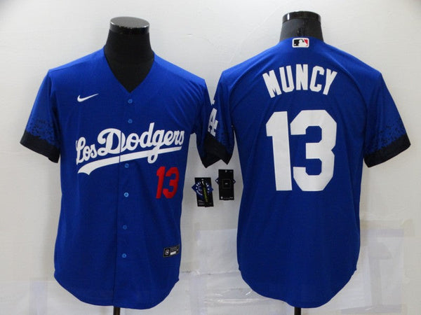 Men's Los Angeles Dodgers Max Muncy #13 Blue Fashion Stitched Jersey