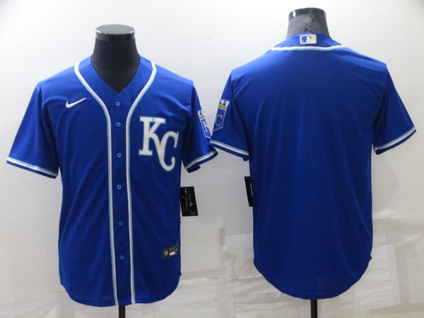 Men's Kansas City Royals Royal Alternate Replica Blank Jersey