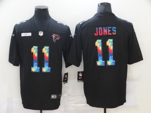 Men's Atlanta Falcons #11 Julio Jones Black Player Game Jersey