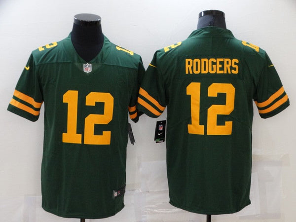 Men's Green Bay Packers Aaron Rodgers #12 Green Alternate Legend Player Jersey