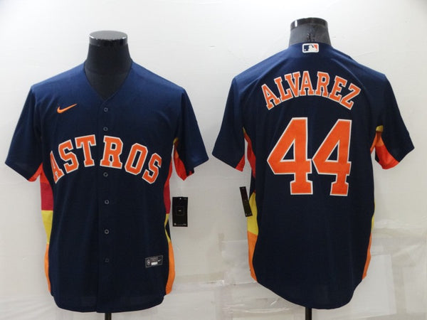 Men's Houston Astros Yordan Alvarez #44 Navy Alternate Replica Player Name Jersey