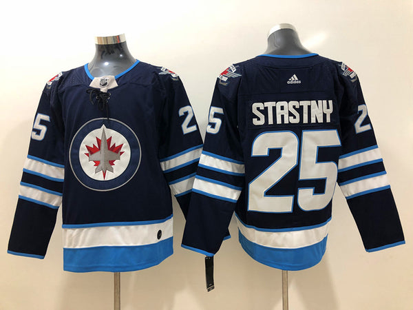 Men's Winnipeg Jets Paul Stastny #25 Navy Player Game Jersey