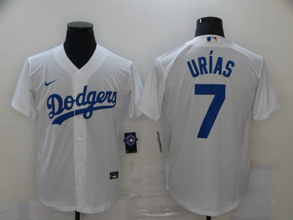 Men's Los Angeles Dodgers Julio Urias #7 White Replica Baseball Jersey