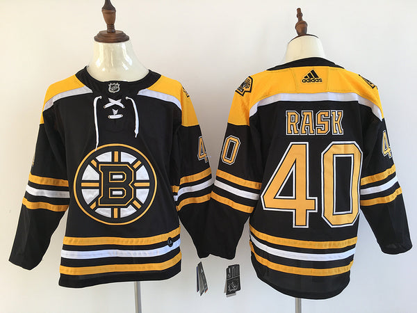 Men's Boston Bruins Tuukka Rask #40 Black Player Game Jersey