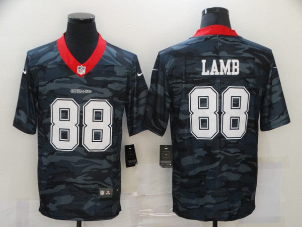 Men's Dallas Cowboys CeeDee Lamb #88 Gray Camouflage Game Jersey