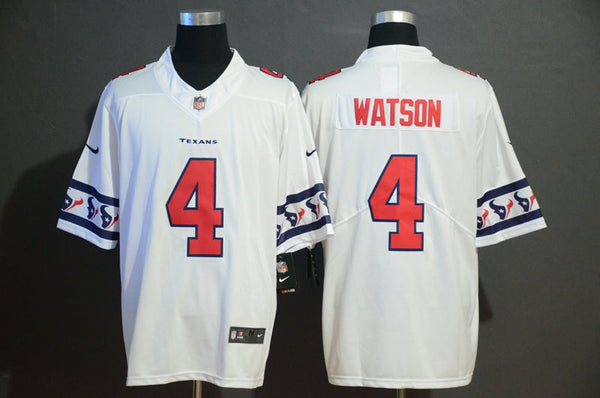 Men's Houston Texans Deshaun Watson #4 White Game Jersey