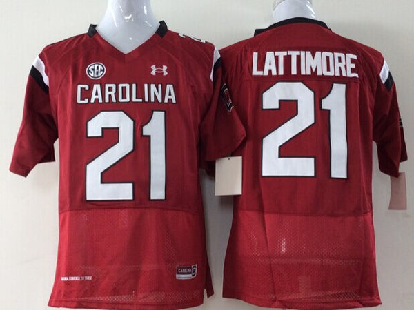 Men's South Carolina Gamecock Marcus Lattimore #21 Maroon Player Game Jersey