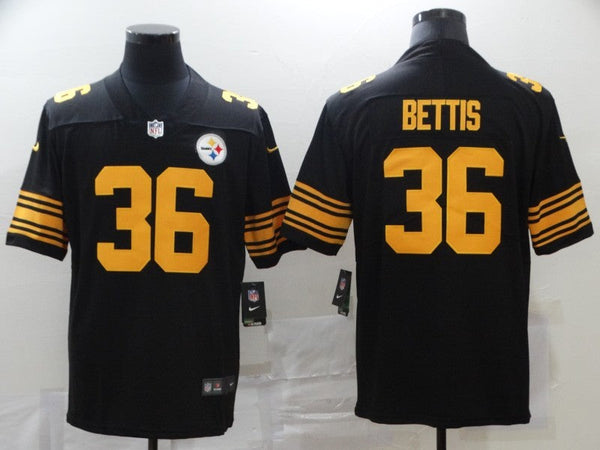 Men's Pittsburgh Steelers Jerome Bettis #36 Black Alternate Legend Jersey