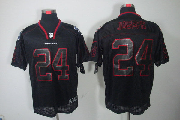 Men's Houston Texans Johnathan Joseph #24 Black Game Jersey