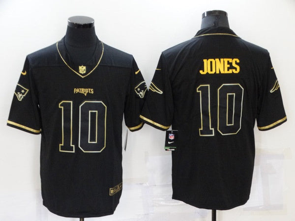 Men's New England Patriots Mac Jones #10 Black Game Jersey