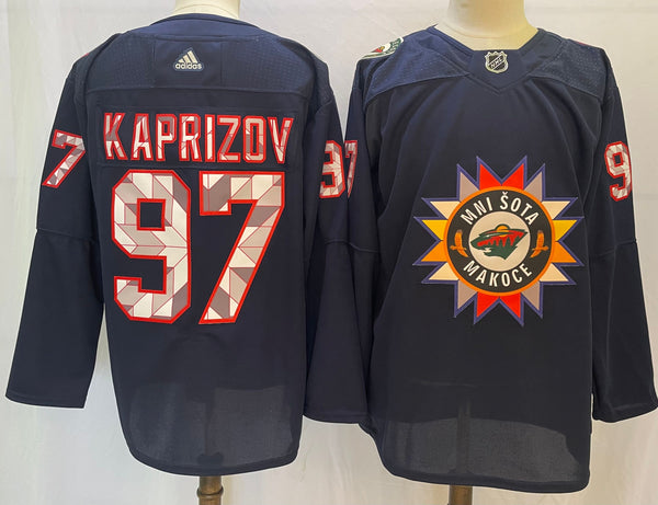 Men's Minnesota Wild Kirill Kaprizov #97 Black Breakaway Player Jersey