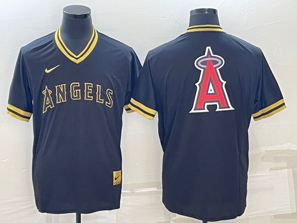 Men's Los Angeles Angels Black Alternate Replica Team Jersey