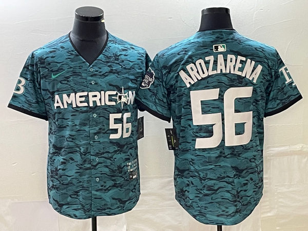 Men's American League Randy Arozarena #56 Teal 2023 MLB All-Star Game Limited Player Jersey