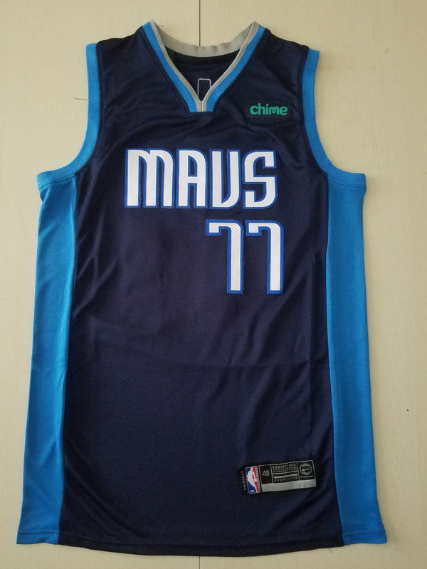 Men's Dallas Mavericks Luka Doncic #77 Navy 2020/21 Swingman Player Jersey