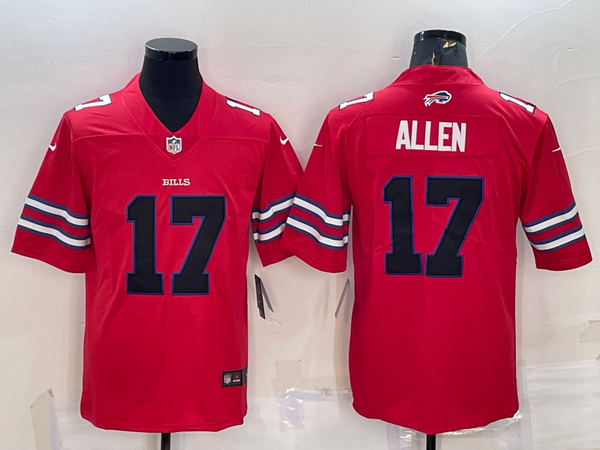 Men's Buffalo Bills Josh Allen #17 Red Game Jersey