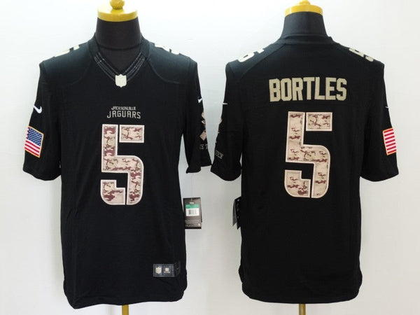 Men's Jacksonville Jaguars Blake Bortles #5 Black Game Player Jersey