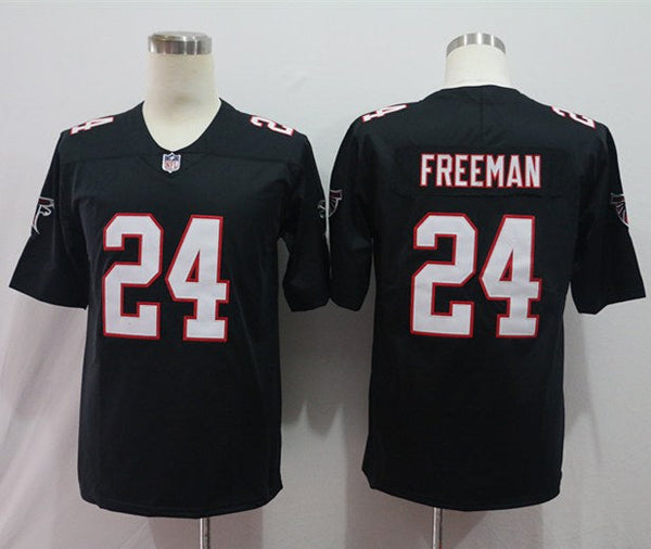 Men's Atlanta Falcons Devonta Freeman #24 Black Game Jersey