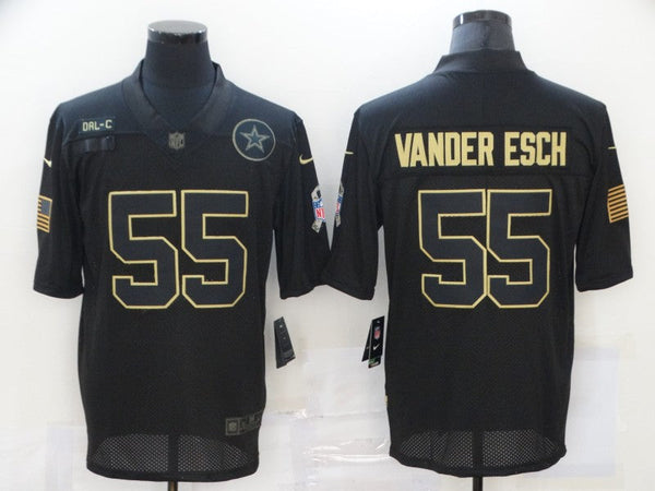 Men's Dallas Cowboys Leighton Vander Esch #55 Black Player Game Jersey