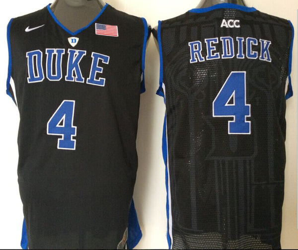 Men's Duke Blue Devils J.J Redick #4 Black Game Jersey