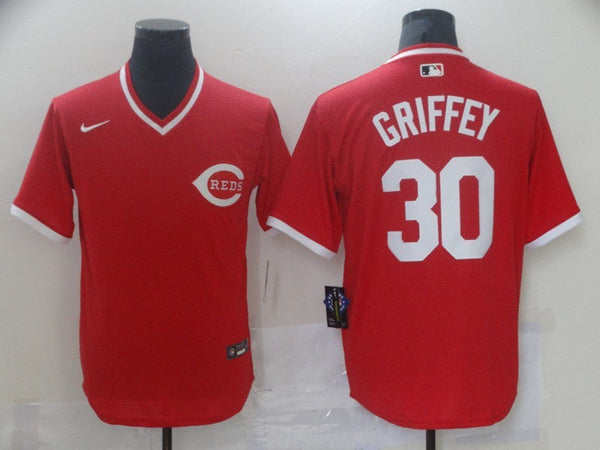 Men's Cincinnati Reds Ken Griffey Jr. #30 Red Alternate Game Jersey